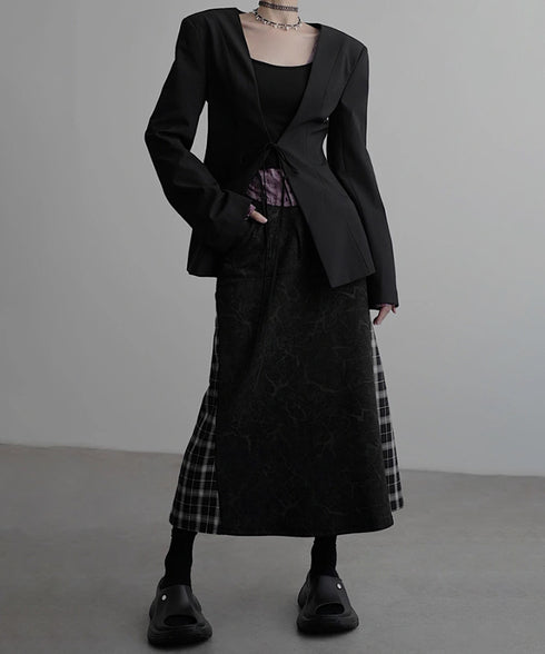 Collarless Jacket